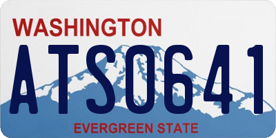 WA license plate ATS0641