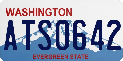 WA license plate ATS0642