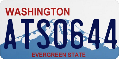 WA license plate ATS0644