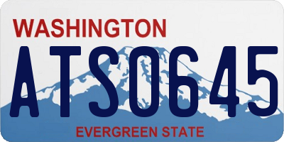 WA license plate ATS0645