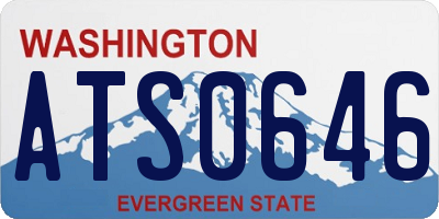 WA license plate ATS0646
