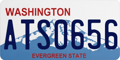 WA license plate ATS0656
