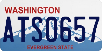 WA license plate ATS0657