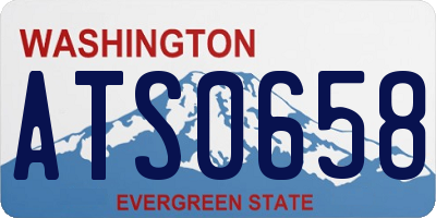 WA license plate ATS0658