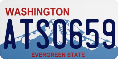 WA license plate ATS0659