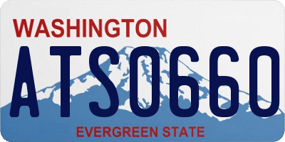 WA license plate ATS0660