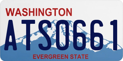 WA license plate ATS0661