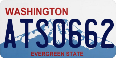 WA license plate ATS0662
