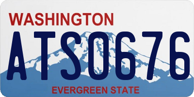 WA license plate ATS0676