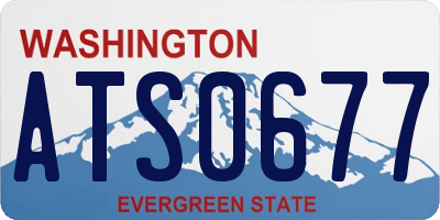 WA license plate ATS0677