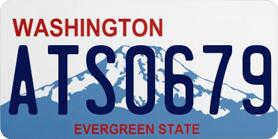 WA license plate ATS0679