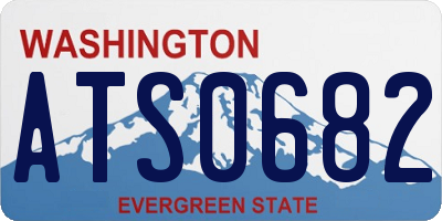 WA license plate ATS0682