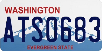 WA license plate ATS0683