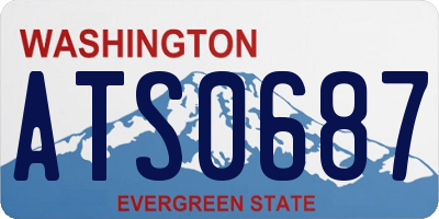 WA license plate ATS0687