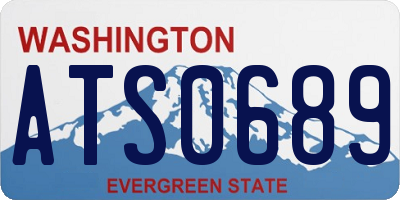 WA license plate ATS0689