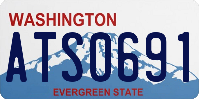 WA license plate ATS0691