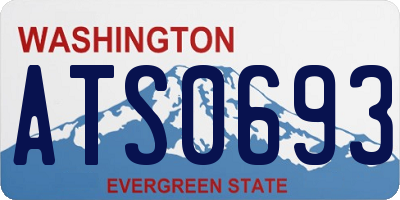 WA license plate ATS0693