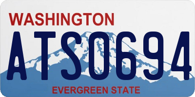WA license plate ATS0694
