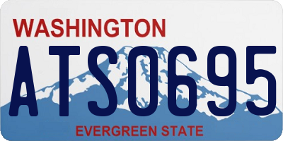 WA license plate ATS0695