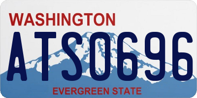 WA license plate ATS0696