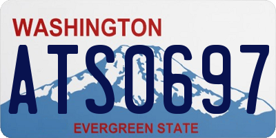 WA license plate ATS0697