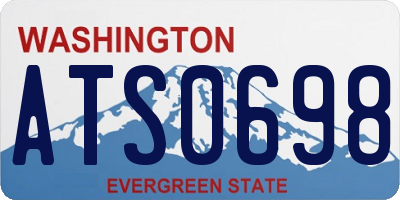 WA license plate ATS0698