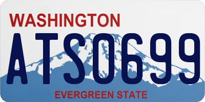 WA license plate ATS0699