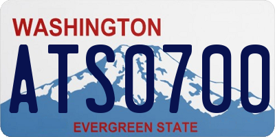 WA license plate ATS0700
