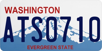 WA license plate ATS0710