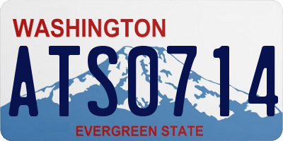 WA license plate ATS0714