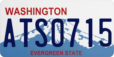 WA license plate ATS0715