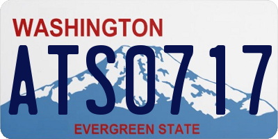 WA license plate ATS0717