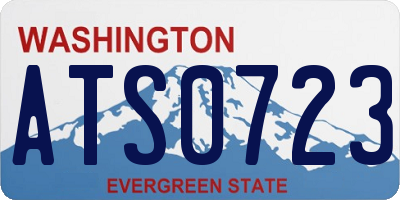 WA license plate ATS0723