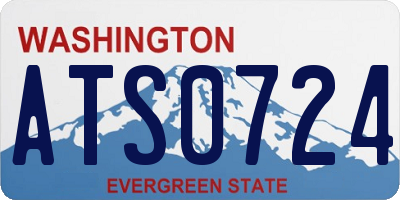 WA license plate ATS0724