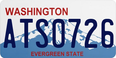 WA license plate ATS0726