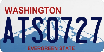 WA license plate ATS0727