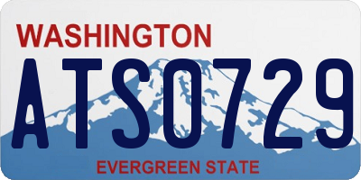 WA license plate ATS0729
