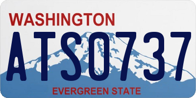 WA license plate ATS0737