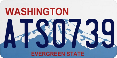 WA license plate ATS0739