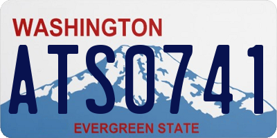 WA license plate ATS0741
