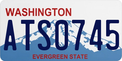 WA license plate ATS0745