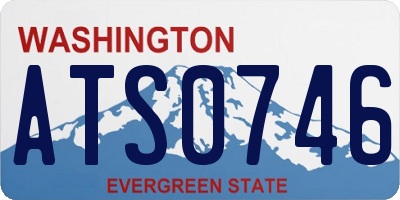WA license plate ATS0746