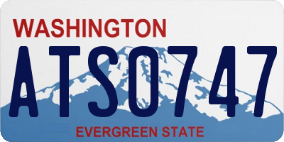 WA license plate ATS0747