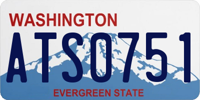 WA license plate ATS0751