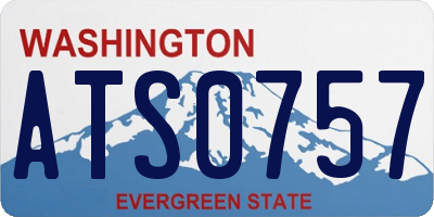 WA license plate ATS0757