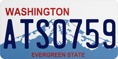 WA license plate ATS0759