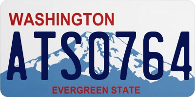 WA license plate ATS0764