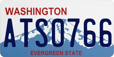 WA license plate ATS0766