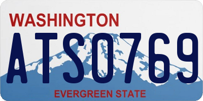 WA license plate ATS0769