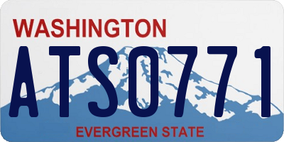 WA license plate ATS0771